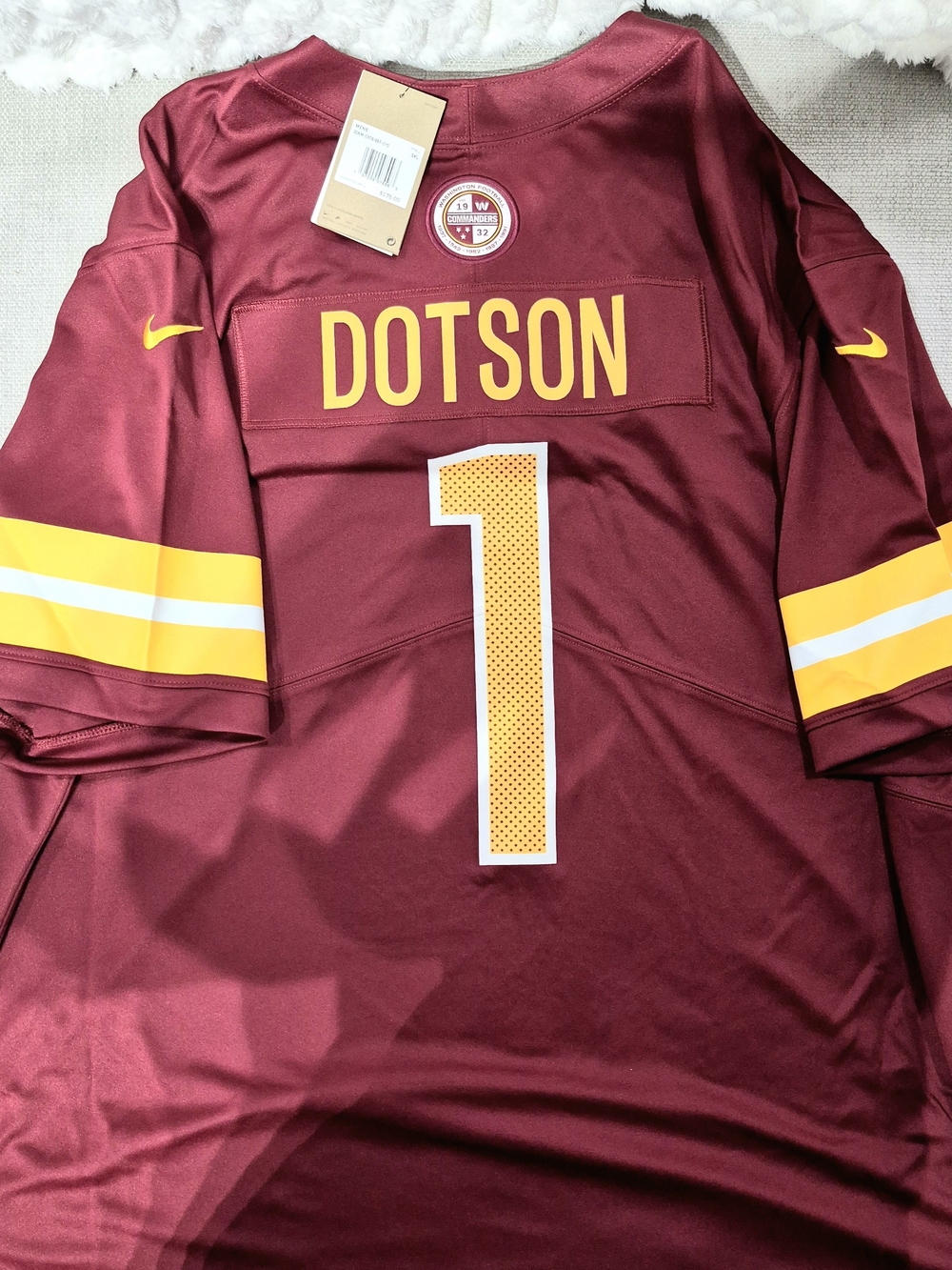 NWT Nike Jahan Dotson Washington Commanders Vapor F.U.S.E. Limited Jersey 3XL